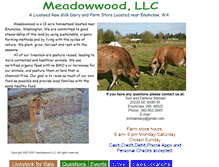 Tablet Screenshot of meadowwoodorganics.com